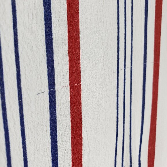 Tularosa Oliver Striped Skirt Sz S White Blue Red Knee Length Button Down Lined - Picture 8 of 11